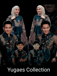 Batik Couple Keluarga Terlengkap Motif Sangkuriang Hijau Size M L XL XXL - Batik Family - Sarimbit Batik Keluarga - Atasan Batik Couple - Batik Keluarga - Batik Couple Keluarga