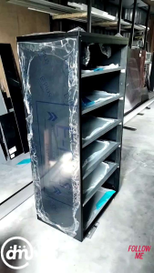 Aluminium Cabinet Shoes Rack 4G Black ( Anti Termite Rust Resistank )