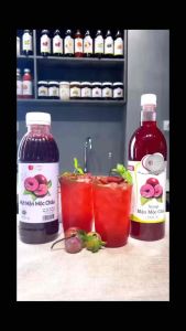 syrup mận mộc châu 1l GOOD HEART nguyên liệu pha chế thơm ngon