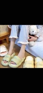 Women Colorful Sandal Cute Home Sponge Soft Bottom Slippers Couple Indoor Outdoor Anti-slip Selipar