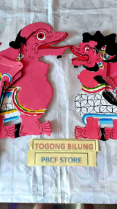 Wayang Togog Bilung 1 Set Bahan Duplek Dobel