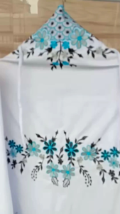 MUKENA DEWASA TERUSAN BAHAN KATUN MOTIF ANGGREK