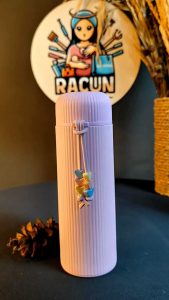 Botol Makaron / Tumbler Maccaron / Botol Kaca Macaron 400 ML Dengan Gantungan Cantik