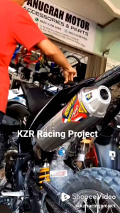 Knalpot Norifumi Rocket 4 Carbon PNP KLX150 D-TRACKER CRF150L WR 155 Fullsystem