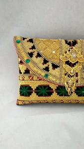 Clutch Tapis Motif Catur Bintang Hijau