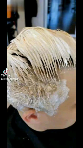 (FREE Gloves)Blue Bleaching Powder  +  Developer /peroxide Set 6%/9%/12% COD! SALON PROFESSIONAL COLOUR CREAM pewarna rambut Hair Dye permanent dye terus air Muslim friendly dye hair blue bleaching hair