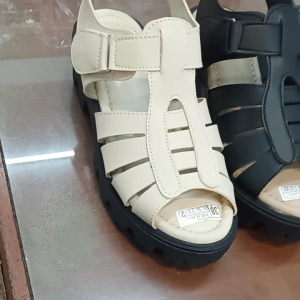 SANDAL SLOP TALI WEDGES 5CM WANITA SEPATU SENDAL CEWEK TERBARU KEKINIAN CHUNKY PLATFORM SANDALS MULAN NCB2182
