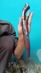 Pisau Sembelih Ayam - Pisau Badik Inul Mutu Serbaguna - Pisau Dapur Baja Asli