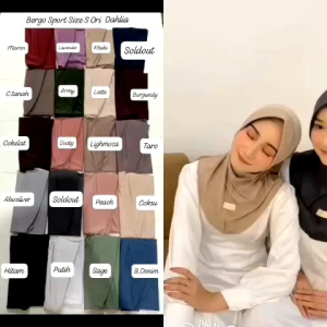 hijab bergo sport Dahlia Size S