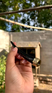 Pipa Tanduk Sapi Asli Premium & Variasi Ring Alpaka | Once pipa pipe tanduk