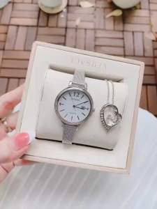 ĐỒNG HỒ NỮ CHÍNH HÃNG Citizen EW2441-77A Eco-Drive Womens Silver Mesh White Dial