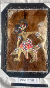 HIASAN DINDING WAYANG KULIT BIMA ukuran 50cm x 70cm