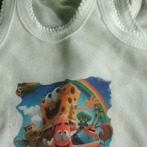 12pcs Kaos Dalam Anak Laki dan Perempuan Singlet Putih Sablon