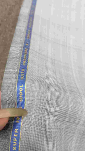 Bahan/ Kain Jas Celana Wool Pure Italy Premium / Kain Wool Kotak Super 130s ( Per 50 Cm)