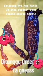 Blangkon Batik Motif Aurora Katun Halus Instant Bisa Dicuci Langsung Pakai Bisa Dipakai Untuk Segala Ukuran Kepala Awet Dan Tahan Lama