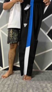 YS Training Olahraga Pria Wanita Celana Trening Murah Long Pants Sport - Strip Biru