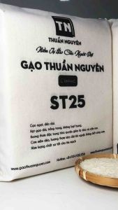 Gạo ST25 Gạo Thuần Nguyên - Túi 5kg - Gạo Dẻo Thơm - Gạo Ngon Nhất Thế Giới