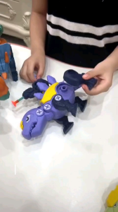 Hộp Lắp Ghép Khủng Long Đầy Đủ Phụ Kiện Cho Bé Lắp Thành 3 Khủng Long Hoàn Chỉnh