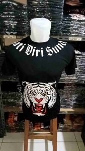 Baju Kaos Distro Pria Keren Dewasa Lengan Pendek - MOTIF SILIWANGI LEHER - By. Visell Collection