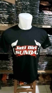 Baju kaos pria dewasa lengan pendek > T-Shirt - DESIGN JATIDIRI SUNDA - By. Visell Collection389..