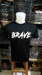 Baju kaos pria dewasa lengan pendek > T-Shirt - DESIGN BEAR BRAVE...