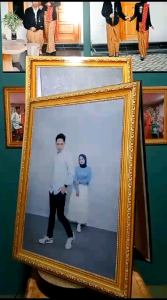 CETAK FOTO JOMBO PAPAN MDF UKURAN 10R/20R/24R PLUS BINGKAI LIS SILVER TERMURAH