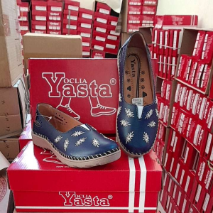 Promo 5.5.Spesial Sale Sepatu Casual Wanita Slip On Rosie 18 Sulam Navy Oclia Yasta Olshop