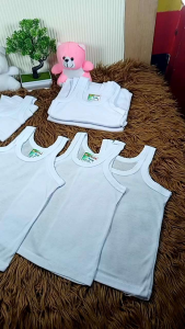 Kaos Dalam Putih Salur Singlet Anak Perempuan Dan Laki Laki