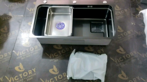 Chậu rửa bát inox 304 1 hố Hàn Quốc. KT 78 cm x 46 cm.