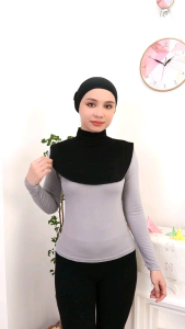 Manset Leher wanita / Manset leher dan dada Muslimah bahan Rayon Spandex - All size