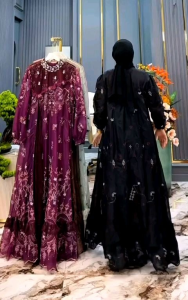 ZIFA FASHION || COD || ALIKA DRESS FREE PASHMINA BY ASOPUROH || GAMIS SET HIJAB MODEL TERBARU SIAP KIRIM || GAMIS FREE PASHMINA FULL ORGANZA BORDIR MODIS KEKINIAN LD 110CM PB 140CM || GAMIS DRESS SET HIJAB BESTSELLER || SETELA GAMIS DAN HIJAB MODIS || *ST