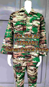 Baju PDL TNI AD Produksi Matra Darat Bahan Jatah Panca Prima