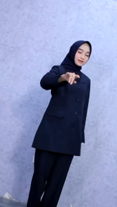 Seragam Dongker Wanita PNS & PDH Biru Dongker