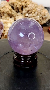 Natural Brazil High Grade Amethyst Crystal Ball Ornament AAB07