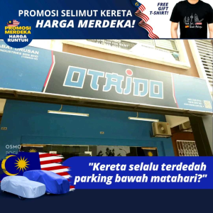 OTAIDO HQ MALAYSIA ROYAL BLUE 3 LAYER OUTDOOR AND INDOOR CAR COVER