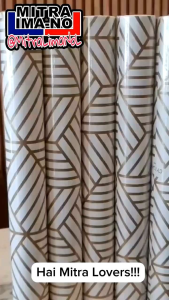 Wallpaper Sticker Dinding Motif Geometri Kubus 3D [45cm x ±9m]