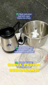 Blender Daging Chopper Elektrik 2 Liter Food Processor Blender Capsule Stainless Steel Blender 3in1 Juicer Serbaguna GSF 3802 Q2 7888