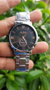Jam Tangan Rantai Pria Wanita / Analog / AB 018