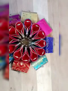 DOMPET BEHEL HOLO KOREA | SOUVENIR DOMPET | DOMPET KOIN BEHEL | DOMPET IMPORT - 1PCS / DHC-7840