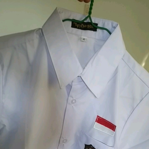 Setelan Seragam Sekolah SD merah putih baju lengan panjang dan celana panjang laki laki