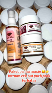 Maxie Skincare PRIMA 3 in 1 Terbaru Original Untuk mencerahkan wajah dan mengglowingkan juga menyembuhkan jerawat dan menghilangkan bekas juga flek nya