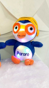 Terbaru Mainan Anak Pake Lampu Led Boneka Kartun Pororo My Little Pinguin