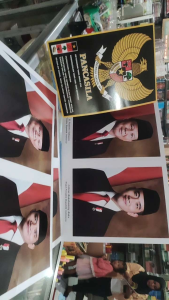 Poster Presiden wakil presiden atau Garuda kecil. ukuran 24x34cm