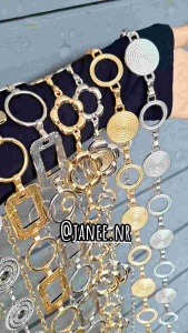 ikat pinggang rantai premium motif tebal import