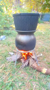 เตาเหล็กข้ออ้อย4หุนสามขาเตาไช้พืน