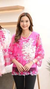 เสื้อลูกไม้ทั้งตัวผู้หญิงผ้าแก้วเนื้อผ้านิ่มใส่สบายมีหลายขนาดให้เลือกเลยค่ะ