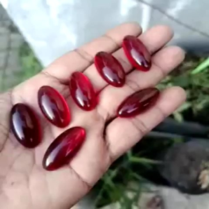 Batu Akik Merah Delima Siam Pandan 30x15 mm