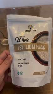 New! Zestiva Premium Psyllium Husk Natural Dietary Fiber for Digestive Health & Detox | 100% Pure & Gluten-Free 150g (EXP: JAN 2028)