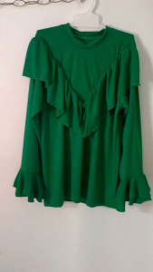 Baju Line Dance Lengan Panjang - Spandex Jersey Premium