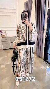 ONESET KULOT PALAZO RAYON JUMBO MOTIF